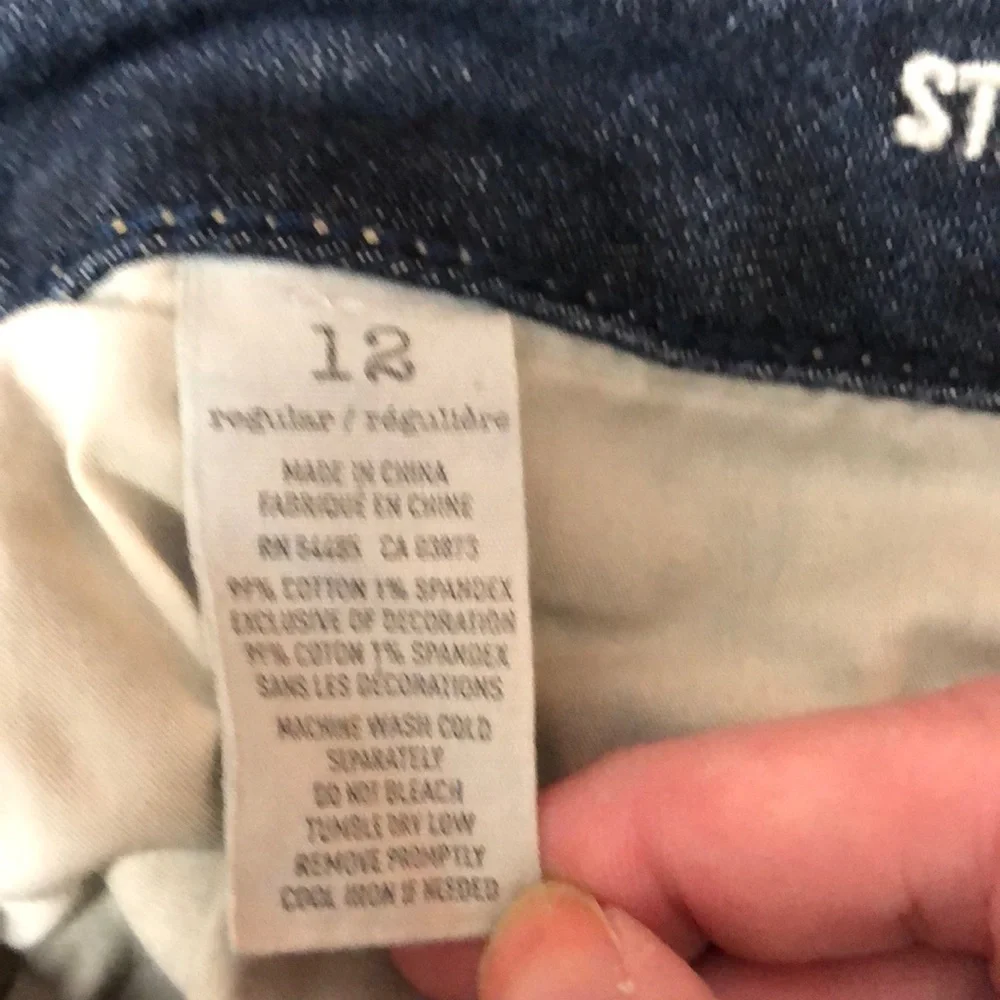 American Eagle Straight Leg Stretch Jeans Size 12 - Picture 10 of 16